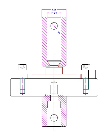 ASTM D5179 Test Fixture 1 ASTM D5179 Test Fixture